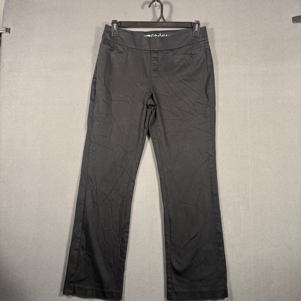 Lee Pants Womens 10 Short Black StyleUp Pull On Straight Leg Stretch 4952601